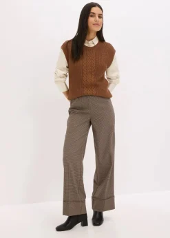 Damen bonprix Pullover & Strickjacken|Strickmode|Pullunder mit Baumwollanteil