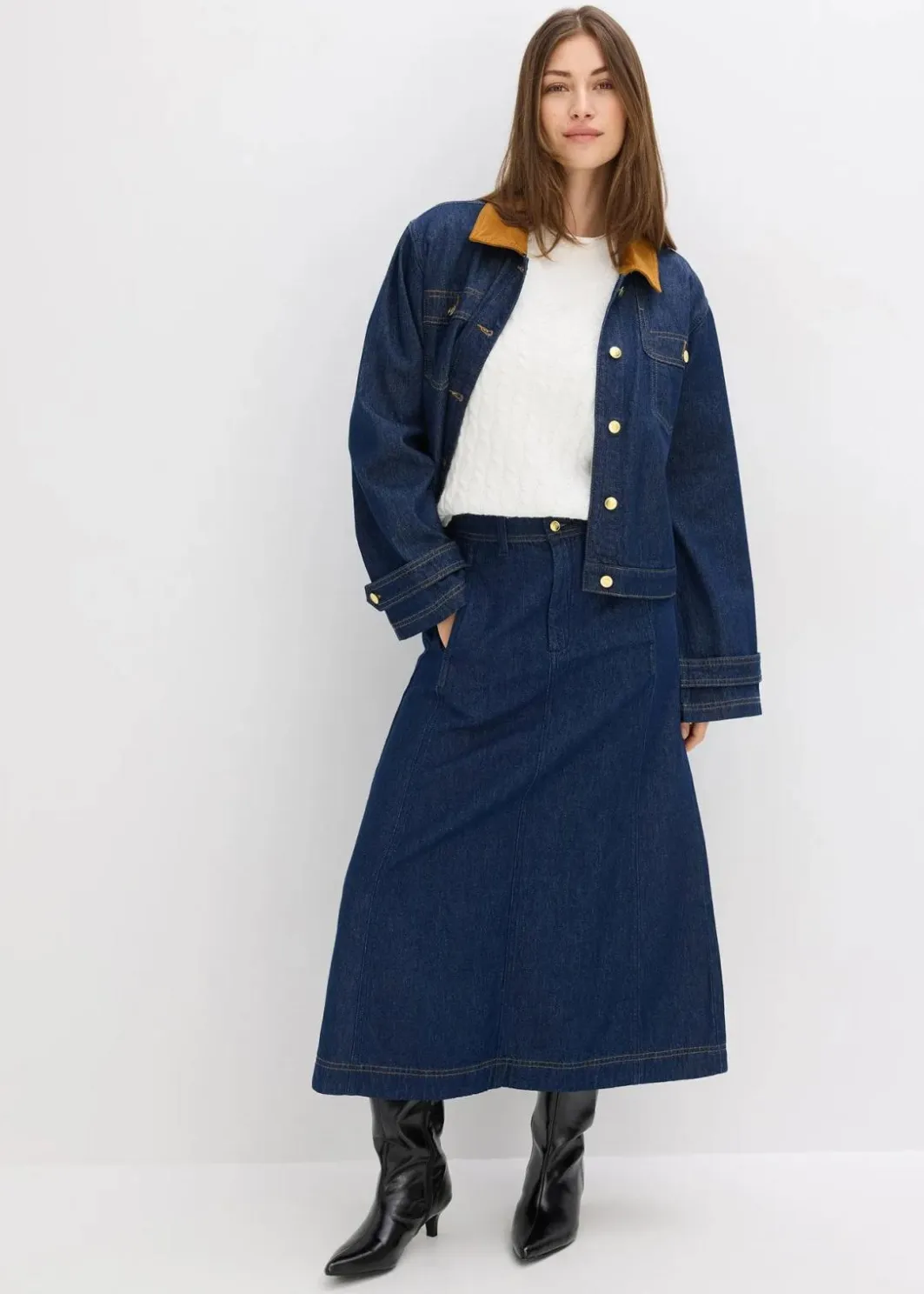 Damen bonprix Bekleidung·Umstandsmode|Bekleidung·Jeans|Pullunder mit Zopfmuster