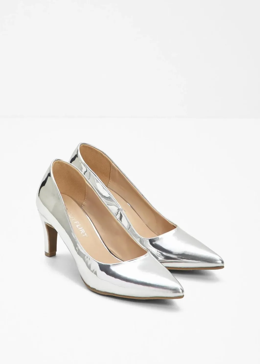 Damen bonprix Pumps|Festliche Mode|Pumps in Lack-Optik