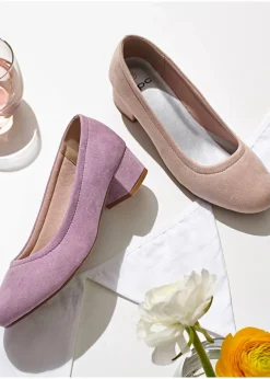 Damen bonprix Schuhe & Accessoires In Spezialgrößen·Schuhe In Übergröße|Pumps|Pumps mit Blockabsatz