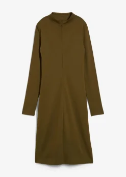 Damen bonprix Kleider|Basics|Punto Di Roma Kleid mit Stehkragen