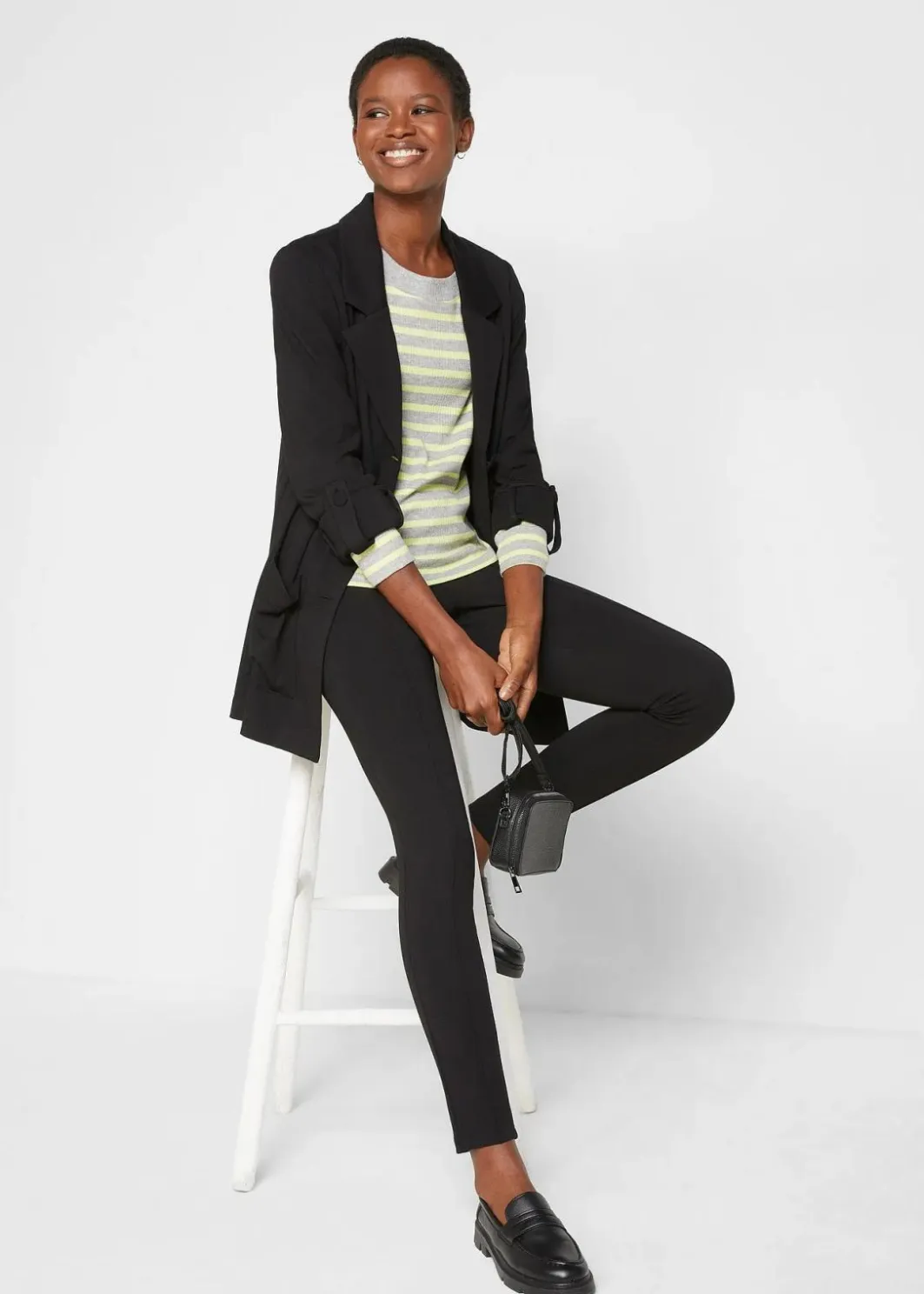 Hot Punto di Roma Longblazer aus Viskose-Mischung Damen Bekleidung·Basics|Bekleidung·Blusen & Tuniken