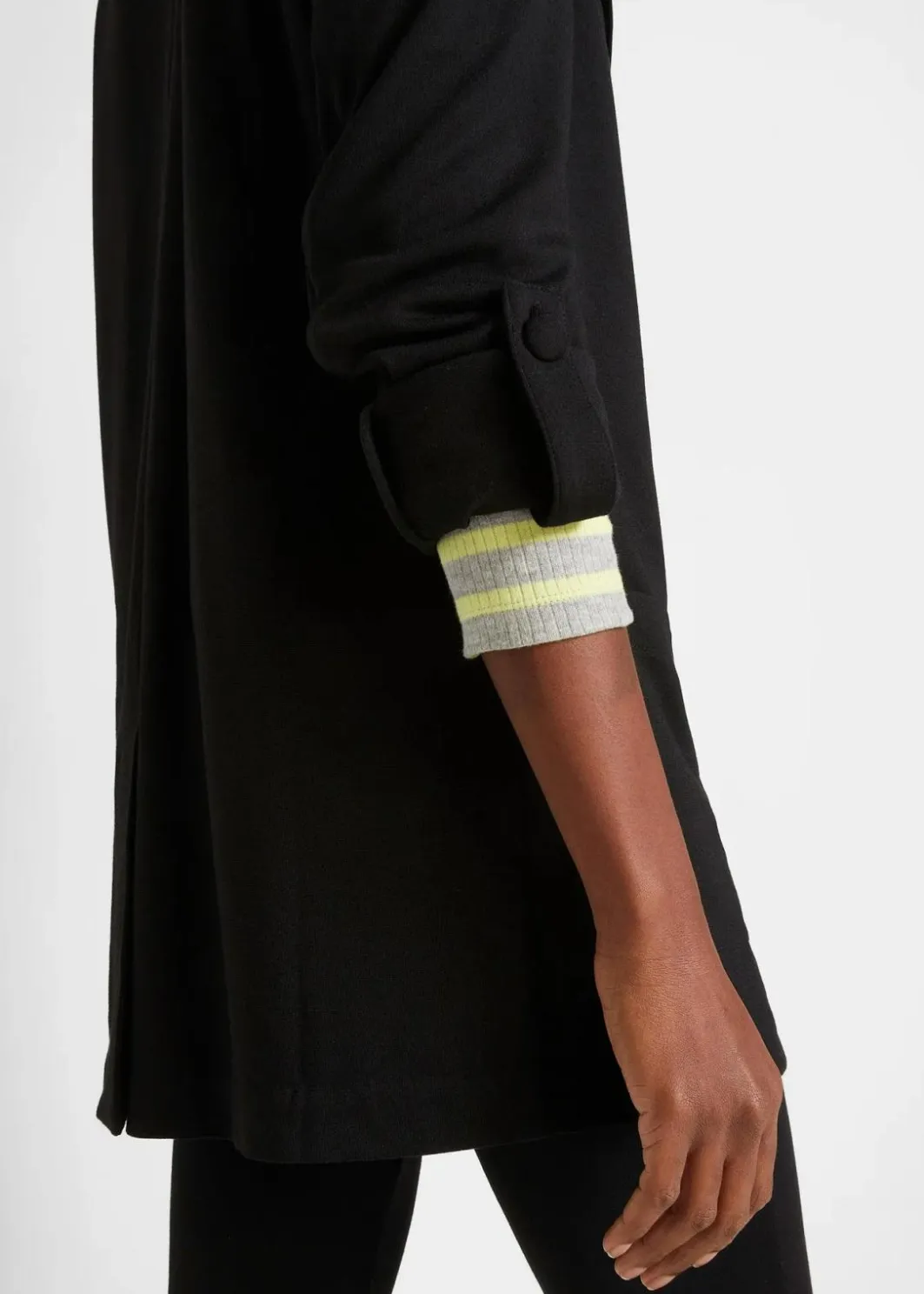 Hot Punto di Roma Longblazer aus Viskose-Mischung Damen Bekleidung·Basics|Bekleidung·Blusen & Tuniken