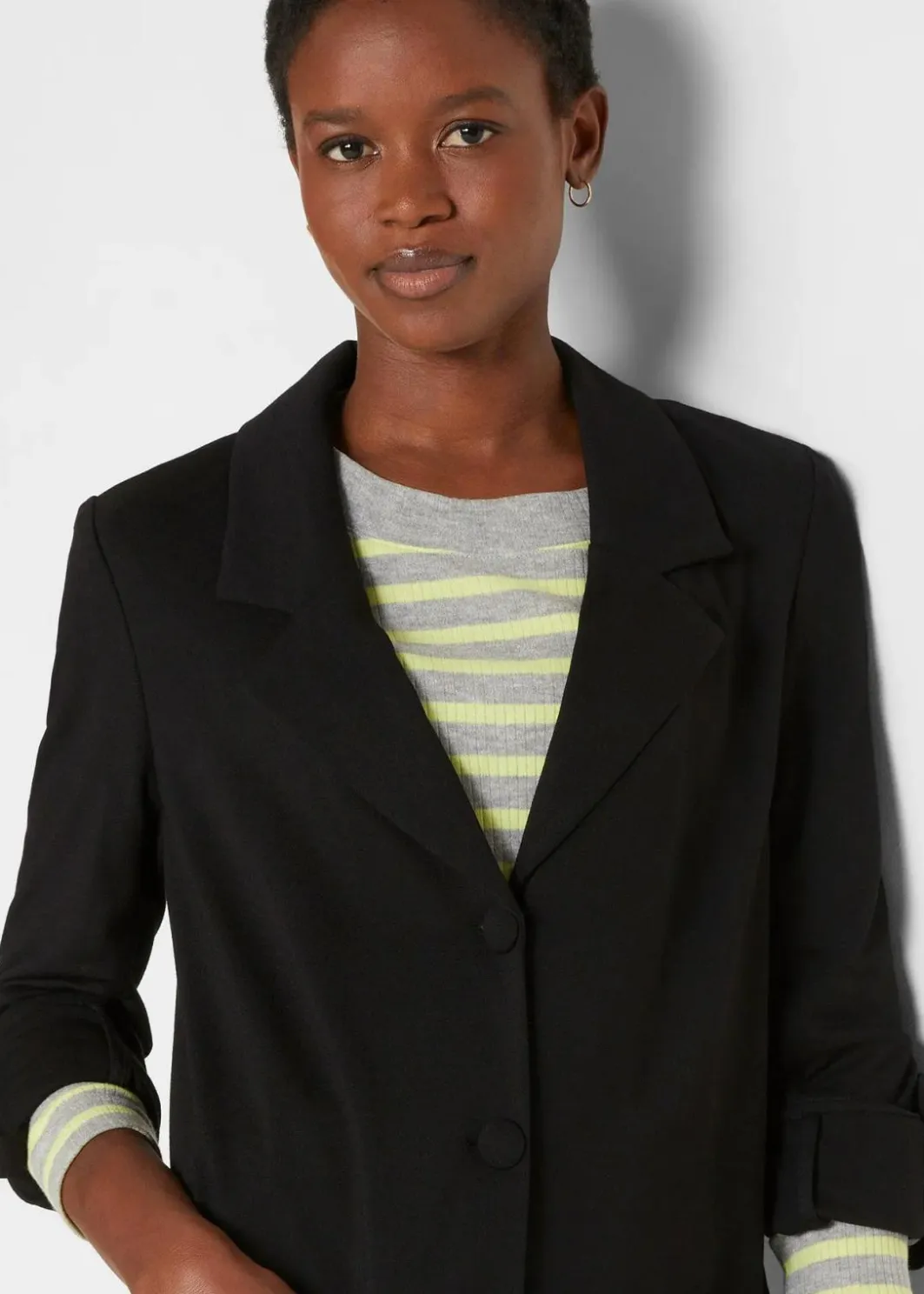 Hot Punto di Roma Longblazer aus Viskose-Mischung Damen Bekleidung·Basics|Bekleidung·Blusen & Tuniken