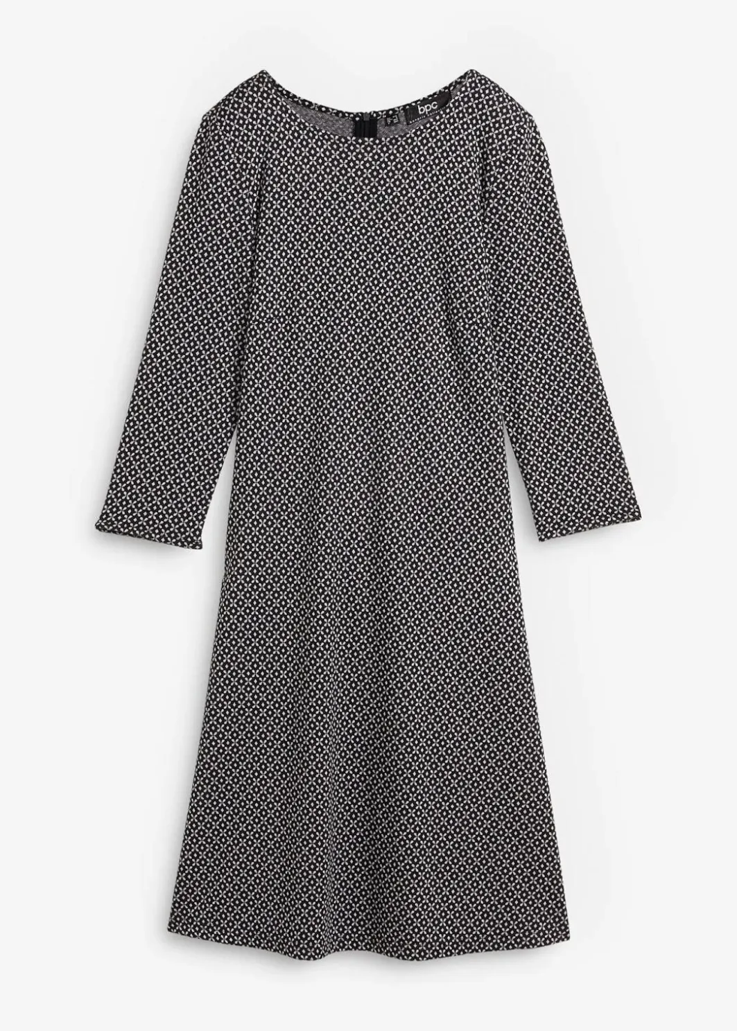 Discount Punto di Roma-Kleid mit Jaquardmuster aus Viskose-Mix Damen Kleider|Bekleidung·Pullover & Strickjacken