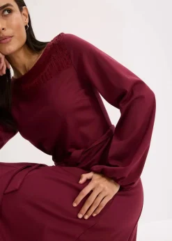 Outlet Punto Kleid mit Spitze Damen Bekleidung·Pullover & Strickjacken|Kleider