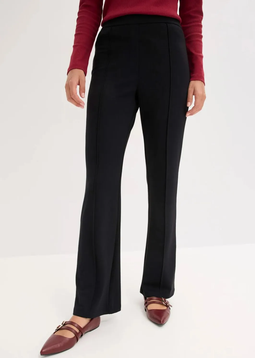 Damen bonprix Bekleidung·Kleider|Hosen|Punto-Schlupfhose