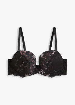Damen bonprix Nachhaltigere Materialien|Dessous|Push-Up-BH mit feiner Spitze