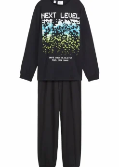 Kinder bonprix Jungen·Nachtwäsche|Pyjama aus reiner Baumwolle (2-tlg. Set)