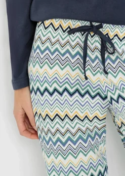 Damen bonprix Wäsche·Nachtwäsche|Nachtwäsche|Pyjama aus reiner Baumwolle