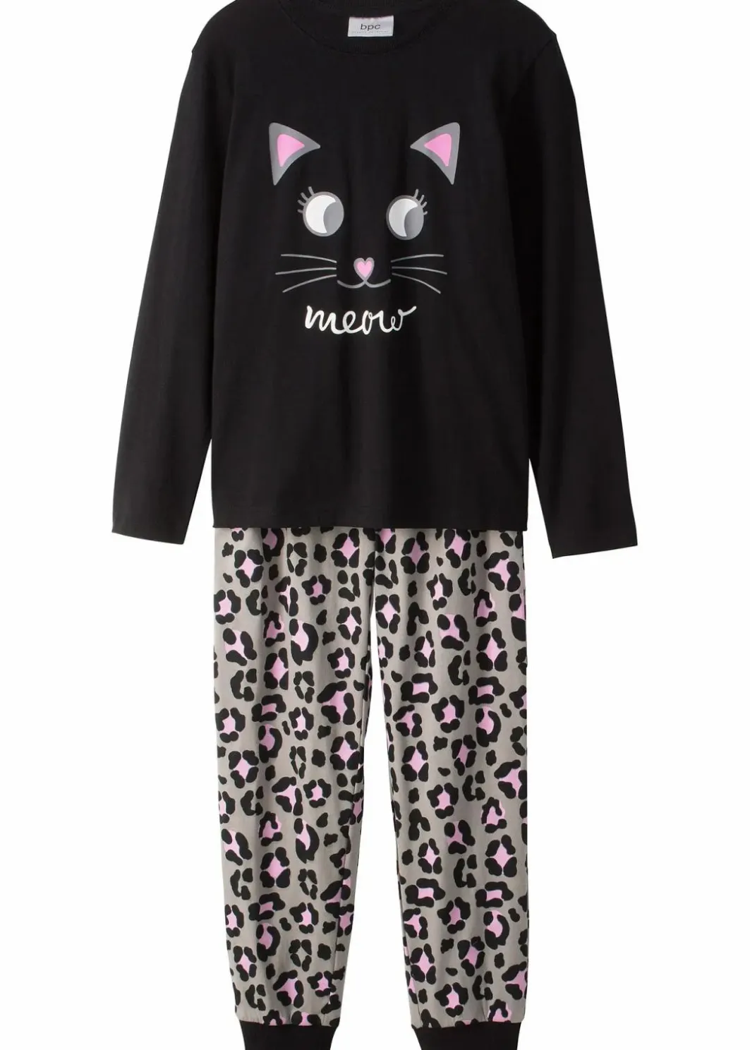 Kinder bonprix Mädchen·Nachtwäsche|Pyjama aus reiner Baumwolle (2-tlg. Set)