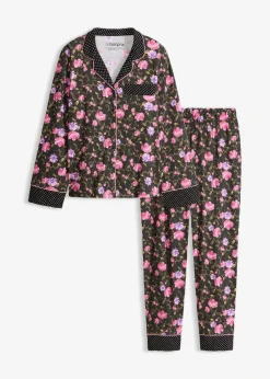 Damen bonprix Wäsche·Nachtwäsche|Nachtwäsche|Pyjama aus reiner Baumwolle