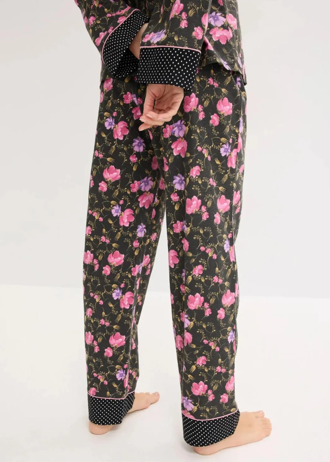 Damen bonprix Wäsche·Nachtwäsche|Nachtwäsche|Pyjama aus reiner Baumwolle