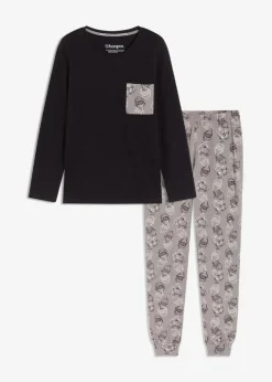 Damen bonprix Wäsche·Nachtwäsche|Nachtwäsche|Pyjama aus reiner Baumwolle