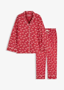 Damen bonprix Wäsche·Nachtwäsche|Nachtwäsche|Pyjama aus reiner Baumwolle