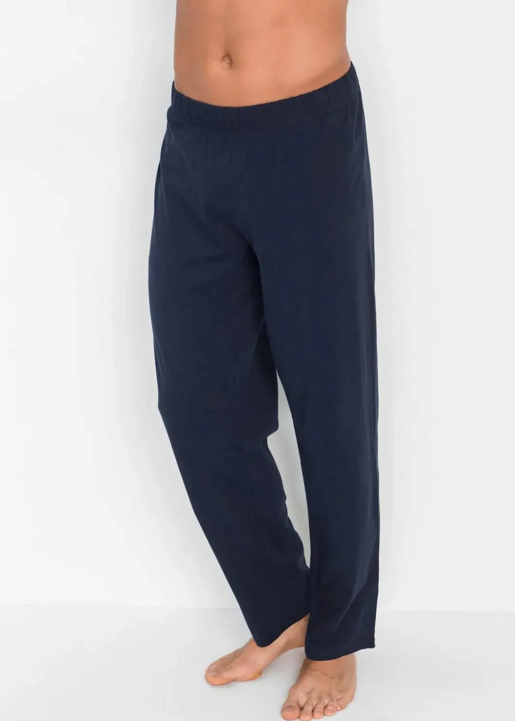 Herren bonprix Pyjamas|Große Größen|Pyjama aus reiner Baumwolle mit langen Ärmeln.