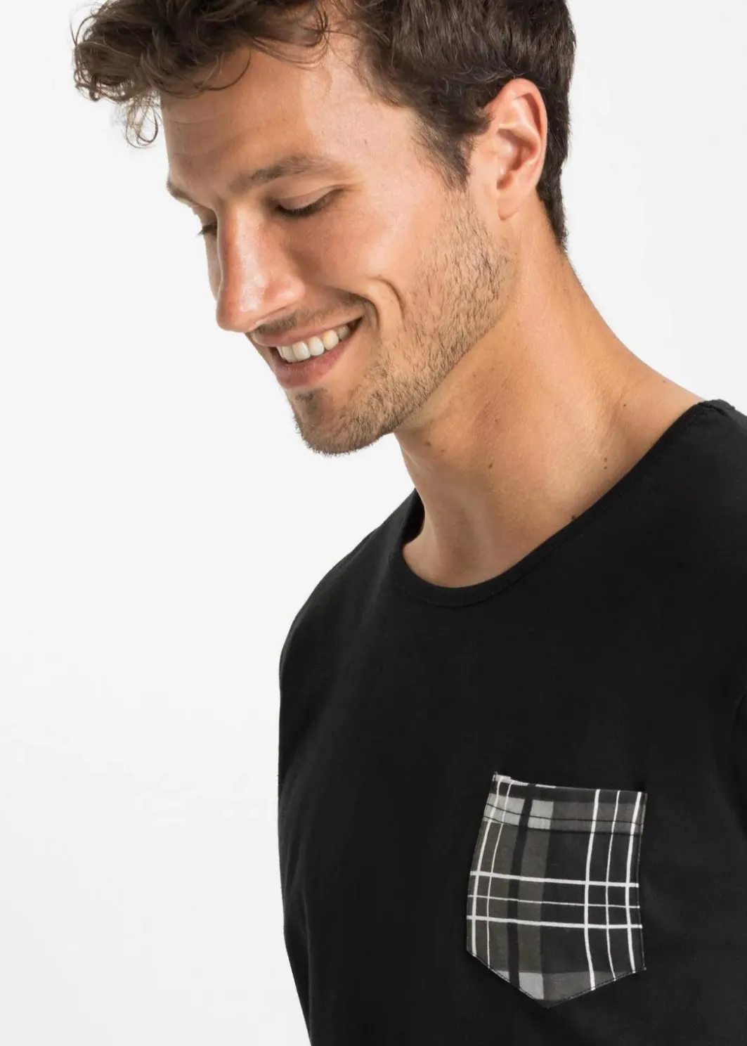 Herren bonprix Pyjamas|Große Größen|Pyjama aus reiner Baumwolle