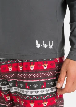 Herren bonprix Pyjamas|Große Größen|Pyjama aus reiner Baumwolle