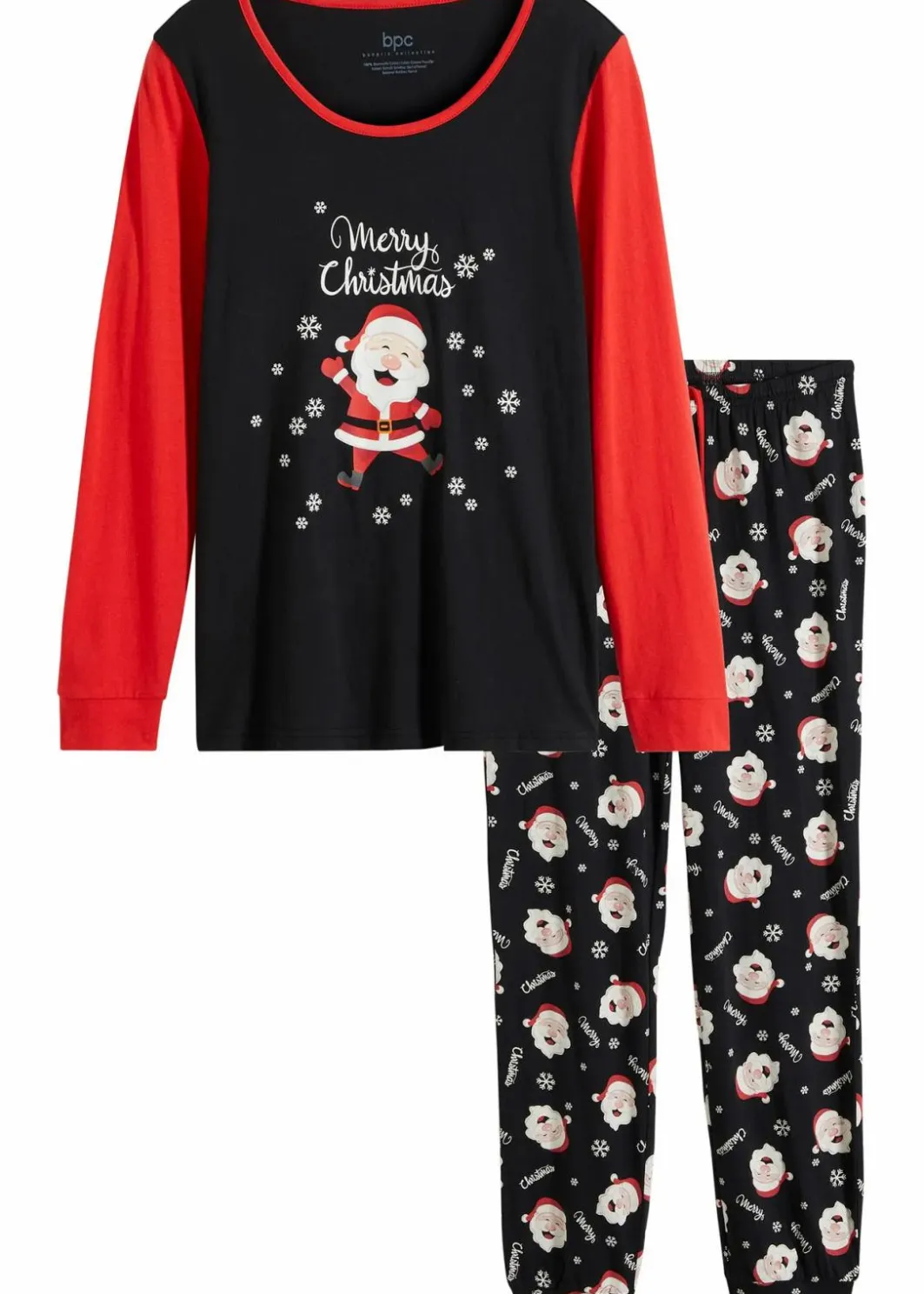 Damen bonprix Wäsche·Nachtwäsche|Nachtwäsche|Pyjama aus reiner Baumwolle