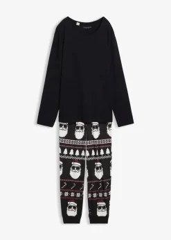 Discount Pyjama aus reiner Baumwolle mit langen Ärmeln Herren Pyjamas|Große Größen