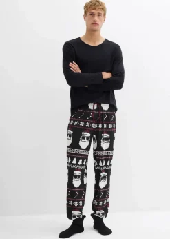 Discount Pyjama aus reiner Baumwolle mit langen Ärmeln Herren Pyjamas|Große Größen