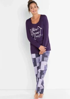 Pyjama aus reiner Bio-Baumwolle Damen Wäsche·Nachtwäsche|Nachtwäsche