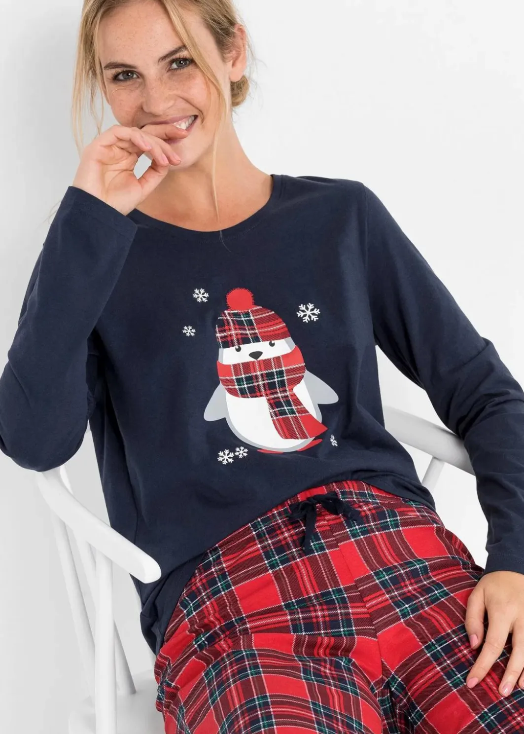 Clearance Pyjama aus reiner Bio-Baumwolle Damen Wäsche·Nachtwäsche|Nachhaltigere Materialien