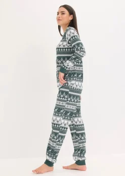 Clearance Pyjama aus reiner Bio-Baumwolle Damen Nachhaltigere Materialien|Nachtwäsche