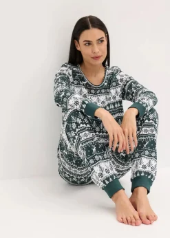 Clearance Pyjama aus reiner Bio-Baumwolle Damen Nachhaltigere Materialien|Nachtwäsche