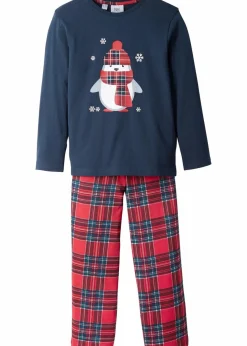 Kinder bonprix Jungen·Nachtwäsche|Mädchen·Nachtwäsche|Pyjama aus reiner Bio-Baumwolle (2-tlg. Set)