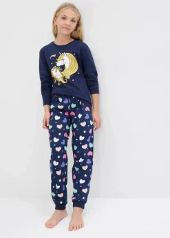 Sale Pyjama aus reiner Bio-Baumwolle (2-tlg. Set) Kinder Mädchen·Nachtwäsche