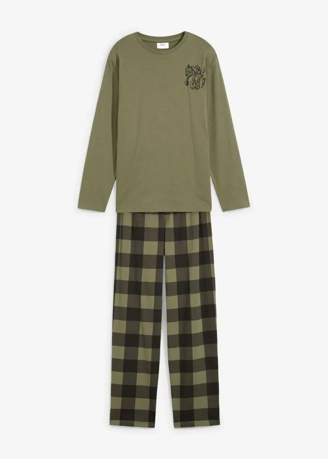 Kinder bonprix Jungen·Nachtwäsche|Pyjama aus reiner Bio-Baumwolle (2-tlg. Set)