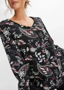 Damen bonprix Wäsche·Nachtwäsche|Nachhaltigere Materialien|Pyjama aus reiner Bio-Baumwolle