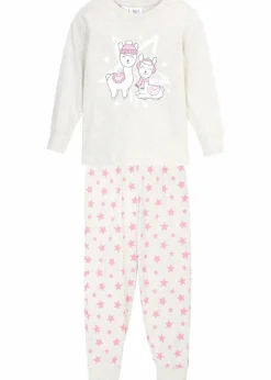 Kinder bonprix Mädchen·Nachtwäsche|Pyjama aus reiner Bio-Baumwolle (2-tlg. Set)