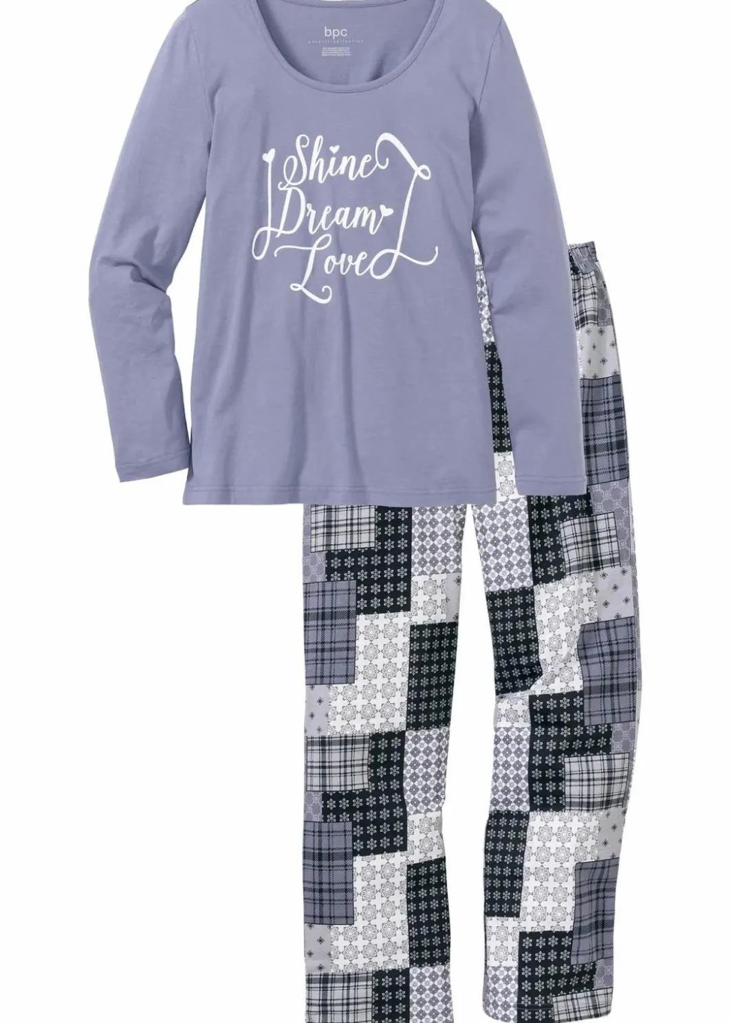 Damen bonprix Nachtwäsche|Wäsche·Nachtwäsche|Pyjama aus reiner Bio-Baumwolle