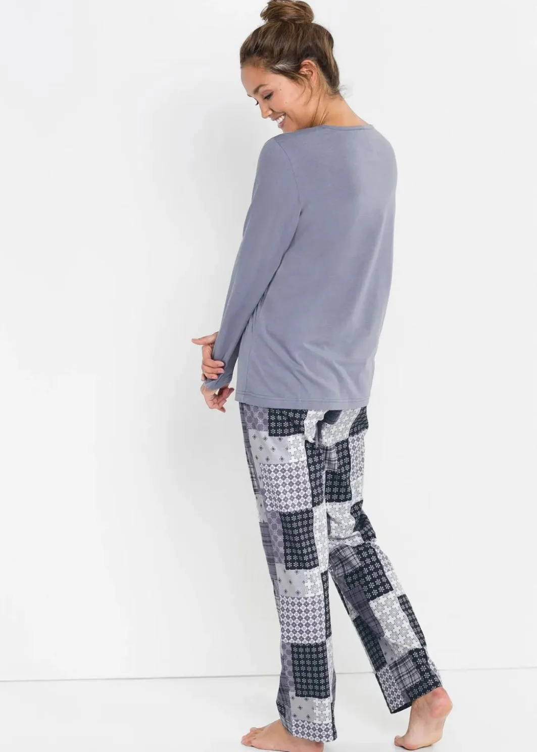 Damen bonprix Nachtwäsche|Wäsche·Nachtwäsche|Pyjama aus reiner Bio-Baumwolle