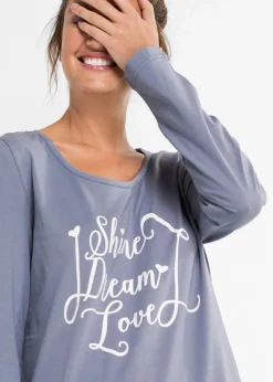 Damen bonprix Nachtwäsche|Wäsche·Nachtwäsche|Pyjama aus reiner Bio-Baumwolle