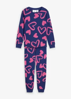 Kinder bonprix Mädchen·Nachtwäsche|Pyjama aus reiner Bio-Baumwolle (2-tlg. Set)