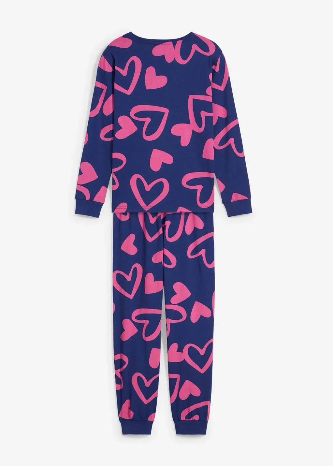 Kinder bonprix Mädchen·Nachtwäsche|Pyjama aus reiner Bio-Baumwolle (2-tlg. Set)