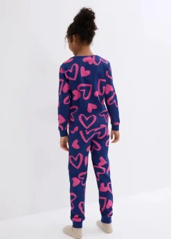 Kinder bonprix Mädchen·Nachtwäsche|Pyjama aus reiner Bio-Baumwolle (2-tlg. Set)