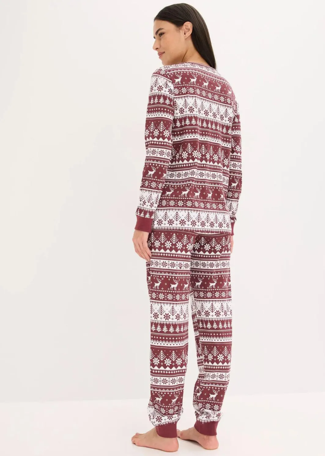 Damen bonprix Nachhaltigere Materialien|Nachtwäsche|Pyjama aus reiner Bio-Baumwolle