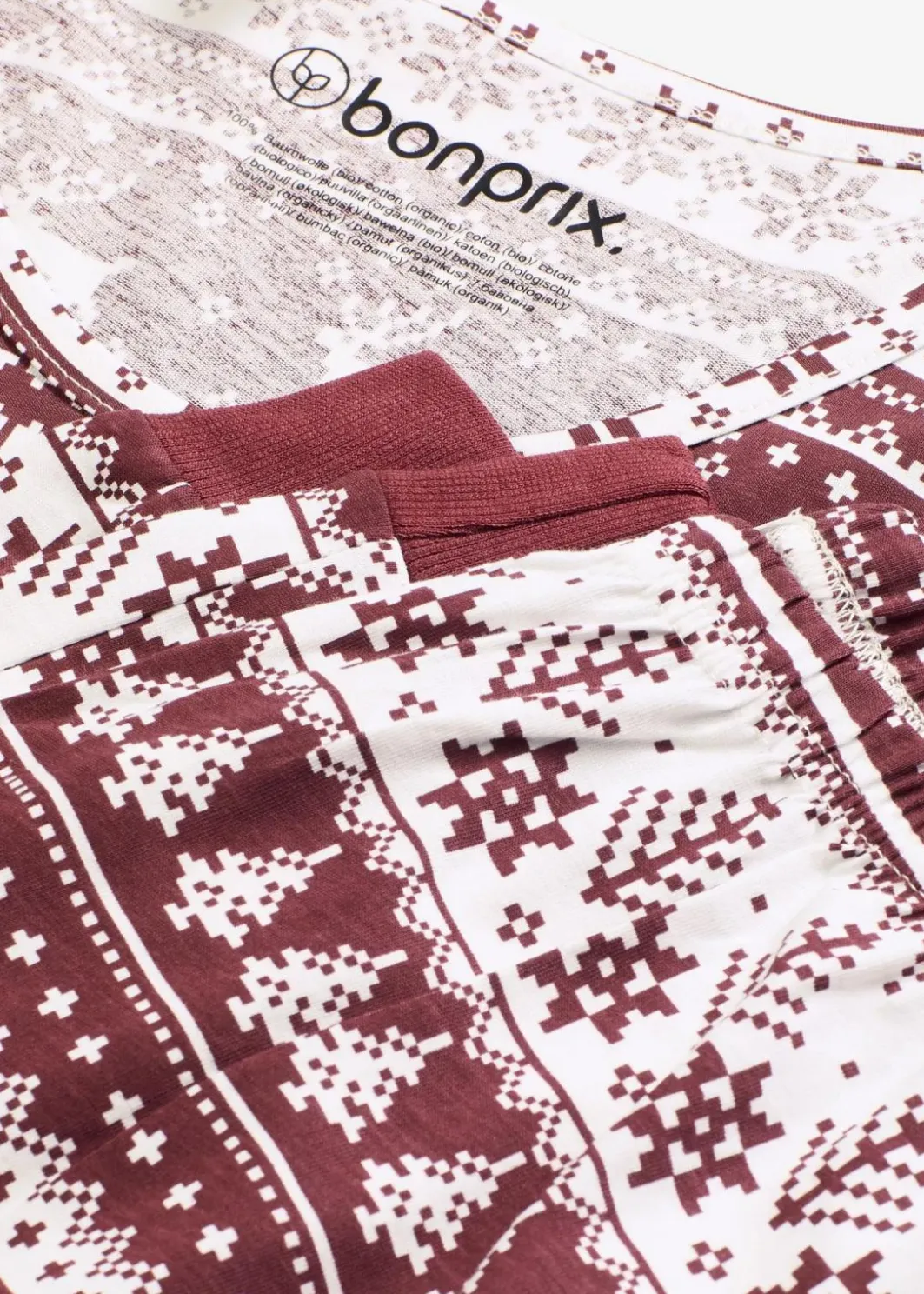 Damen bonprix Nachhaltigere Materialien|Nachtwäsche|Pyjama aus reiner Bio-Baumwolle
