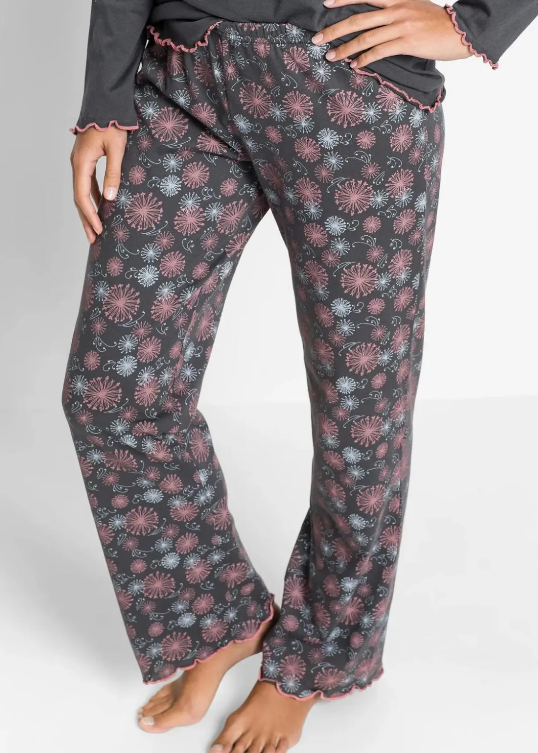 Damen bonprix Wäsche·Nachtwäsche|Nachhaltigere Materialien|Pyjama aus reiner Bio-Baumwolle