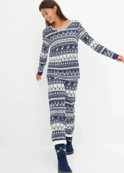 Damen bonprix Wäsche·Nachtwäsche|Nachhaltigere Materialien|Pyjama aus reiner Bio-Baumwolle