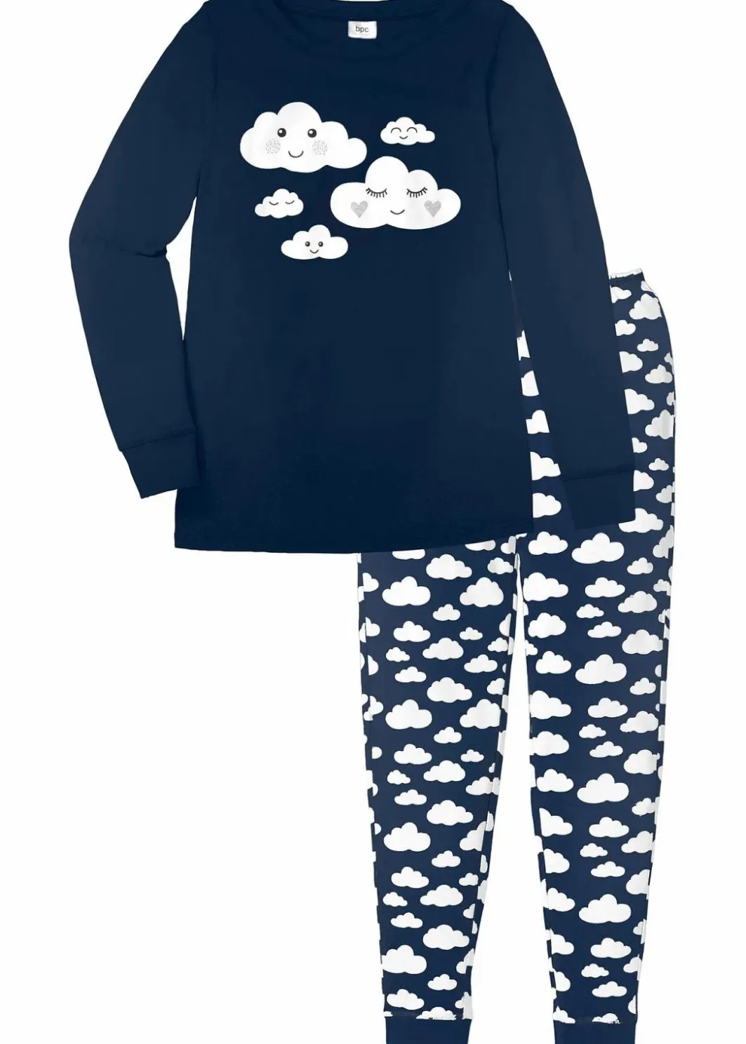 Damen bonprix Wäsche·Nachtwäsche|Nachhaltigere Materialien|Pyjama aus reiner Bio-Baumwolle