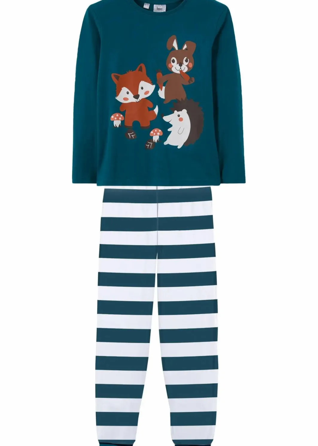 Kinder bonprix Jungen·Nachtwäsche|Mädchen·Nachtwäsche|Pyjama aus reiner Bio-Baumwolle (2-tlg. Set)