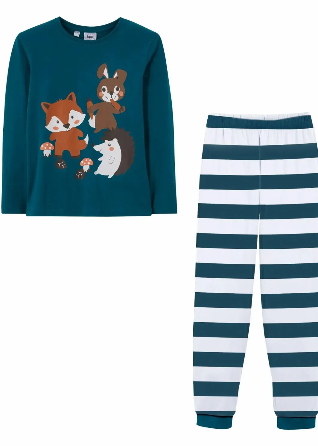 Kinder bonprix Jungen·Nachtwäsche|Mädchen·Nachtwäsche|Pyjama aus reiner Bio-Baumwolle (2-tlg. Set)