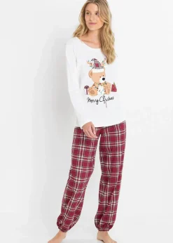 Hot Pyjama aus reiner Bio-Baumwolle Damen Wäsche·Nachtwäsche|Nachhaltigere Materialien