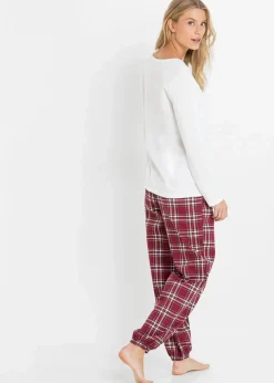 Hot Pyjama aus reiner Bio-Baumwolle Damen Wäsche·Nachtwäsche|Nachhaltigere Materialien