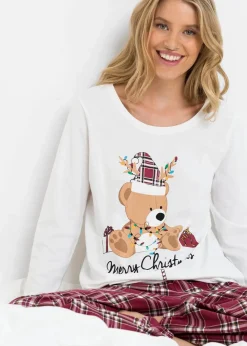Hot Pyjama aus reiner Bio-Baumwolle Damen Wäsche·Nachtwäsche|Nachhaltigere Materialien